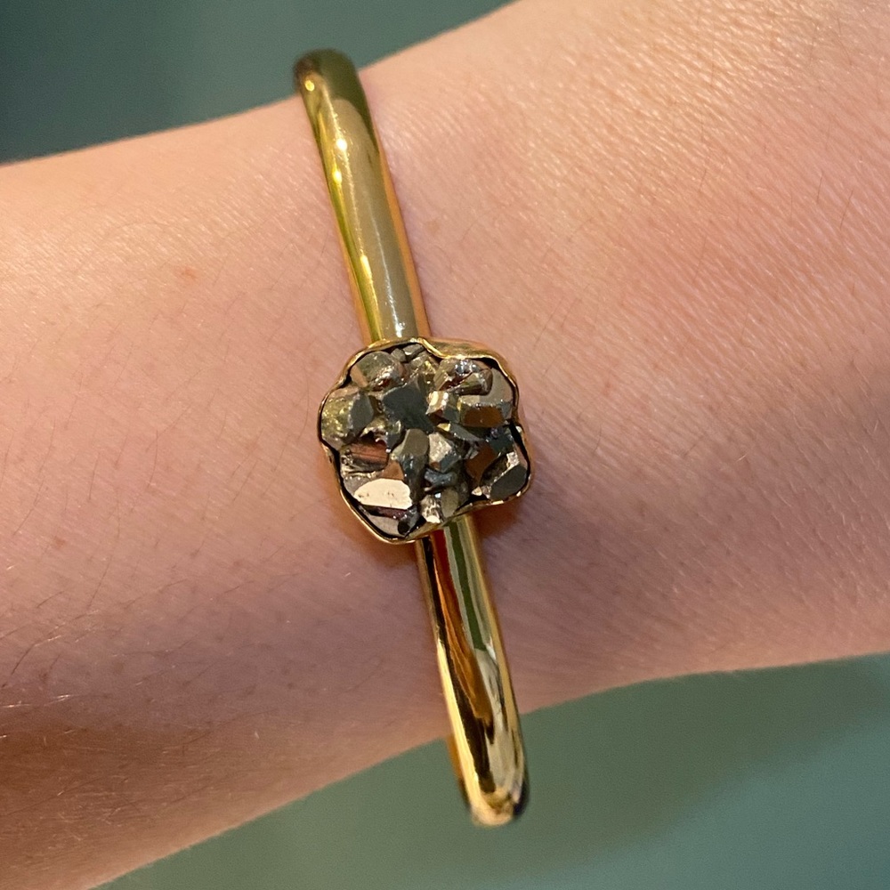 Charles Albert pyrite cuff NEW